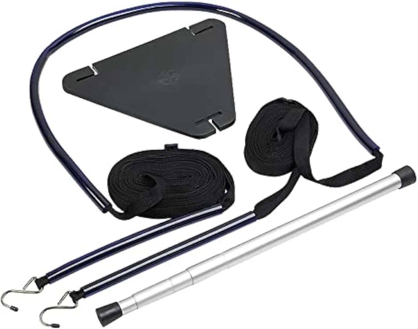 Boat Cover Support System Pole & Strap Kit, Adjustable 12" to 44" Height, Includes Heavy-Webbing, Plastic & Aluminum Poles, Universal Fit for Boats Up to 28'