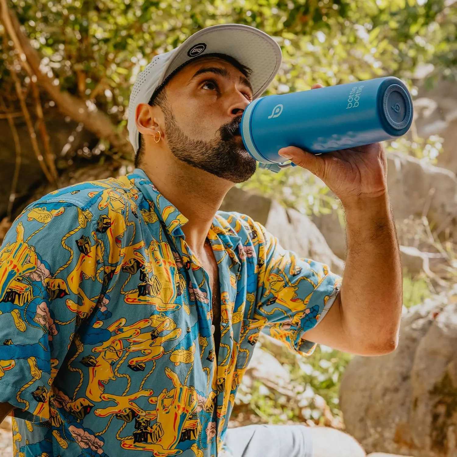 BOTTLE BOTTLE 26 oz Insulated Shaker Bottle Insulated Water Bottle for Men and Women Protein Shaker for Gym Water Cup dark blue
