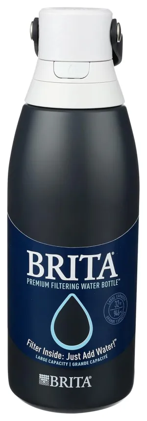 BRITA Brita Stainless Steel Water Bottle with Filter Carbon 32oz, 1 EA