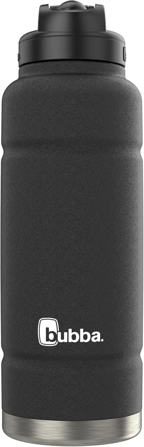 Bubba Trailblazer Insulated Stainless Steel Water Bottle with Straw Lid, 40oz, Licorice Powder Coat