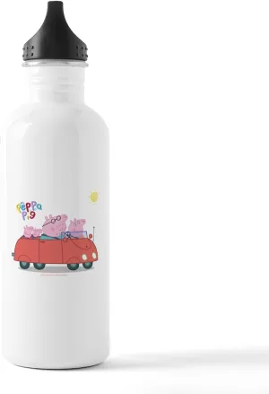 CafePress Peppa Pig Family Drive Water Bottle 1.0L (34 oz) Stainless Steel Water Bottle