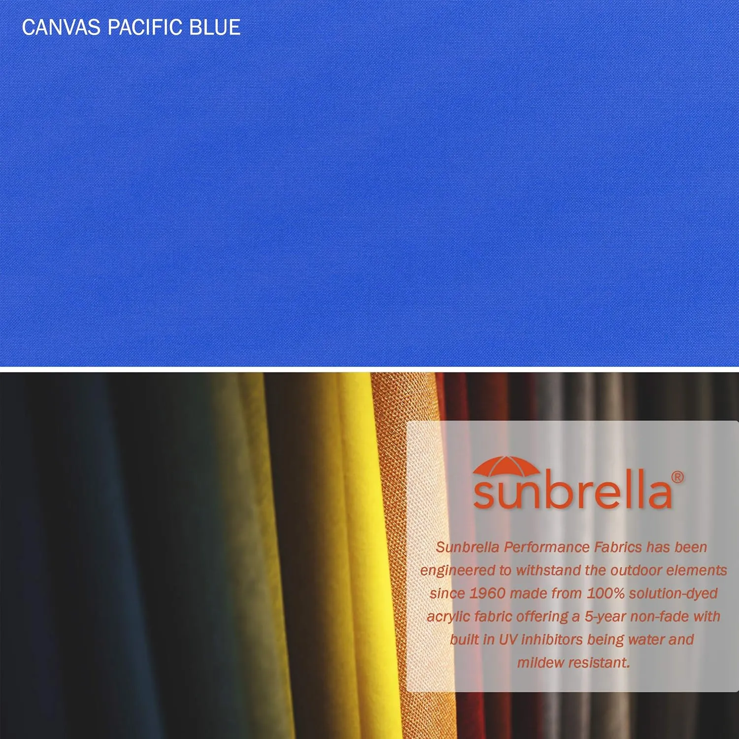 California Umbrella 11' x 8' Rectangle Aluminum Market Umbrella, Crank Lift, Bronze Pole, Sunbrella Pacific Blue