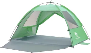 CAMEL CROWN Beach Tent UPF 50  Sun Shelter for 2/3/5/6 Person, Lightweight Portable Sun Shade with Sand Anchor, Family Beach Day & Outdoor Adventures