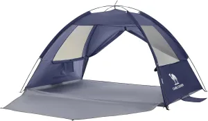 CAMEL CROWN Beach Tent UPF 50  Sun Shelter for 2/3/5/6 Person, Lightweight Portable Sun Shade with Sand Anchor, Family Beach Day & Outdoor Adventures