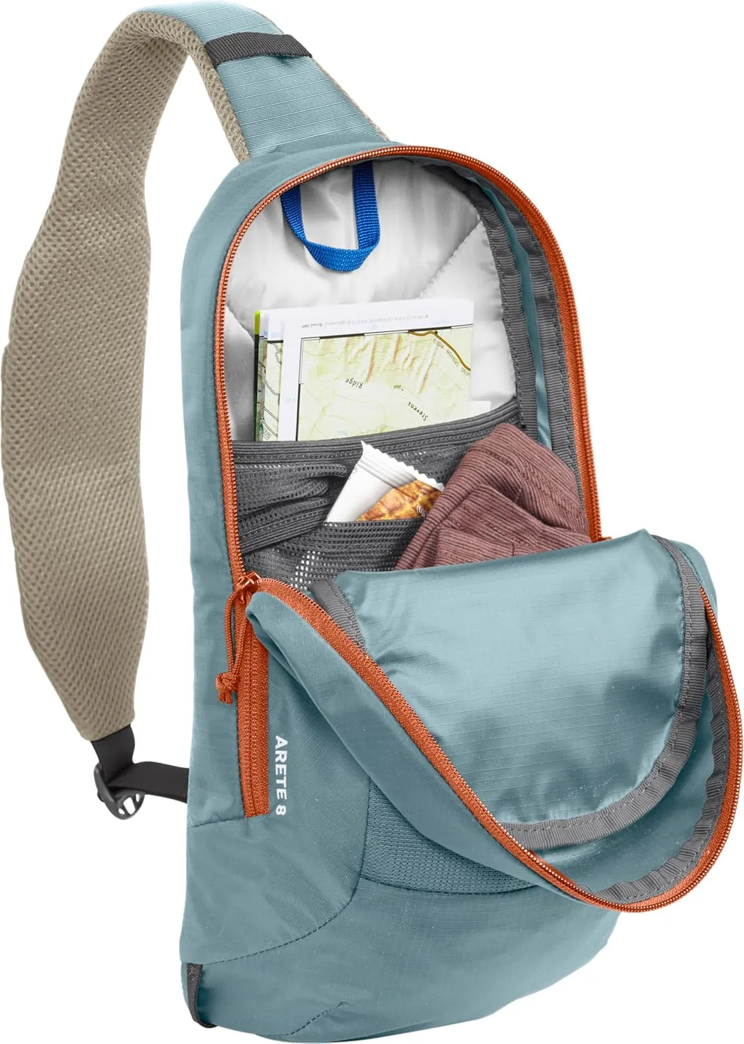 CamelBak Arete Sling 8 Hike Pack with 20oz Carry Cap Water Bottle