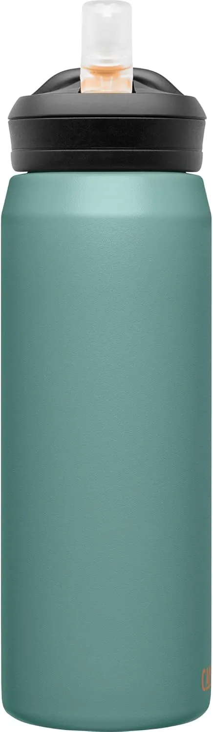 CamelBak Eddy  Water Bottle with Straw 25oz - Insulated Stainless Steel, Forest Floor