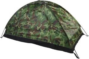 Camouflage Tent, One Person Tent Backpacking Tent for Camping Hiking Hook