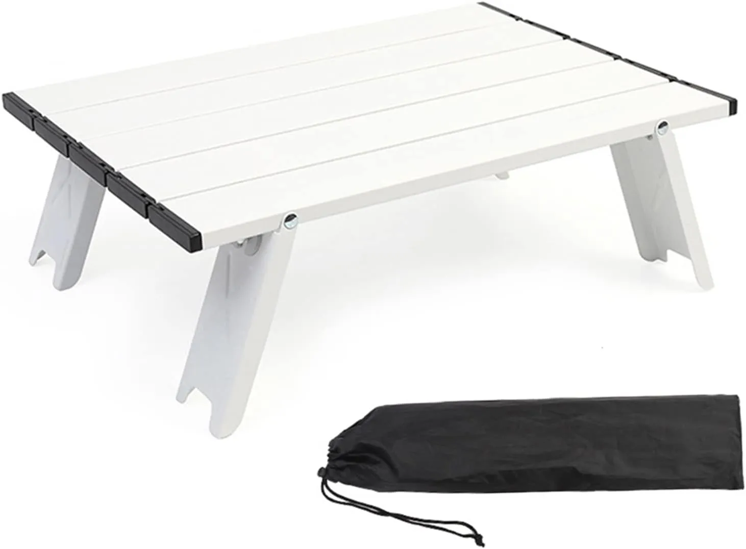 Camp Table Outdoor Folding Table Portable Beach Camping Picnic Table with Carry Bag Lightweight Mini Foldable BBQ Picnic Desk Computer Desk (Color :