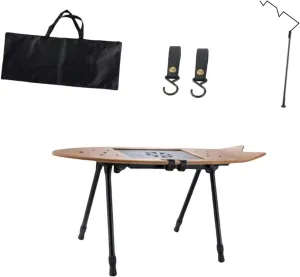 Camping Folding Table Camping Foldable Table Furniture with Storage Bag Desk Picnic Table for Backyard Beach BBQ Self Driving