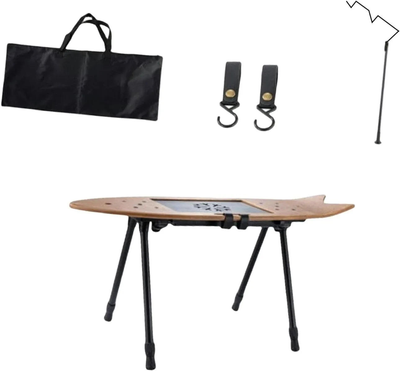 Camping Folding Table Camping Foldable Table Furniture with Storage Bag Desk Picnic Table for Backyard Beach BBQ Self Driving