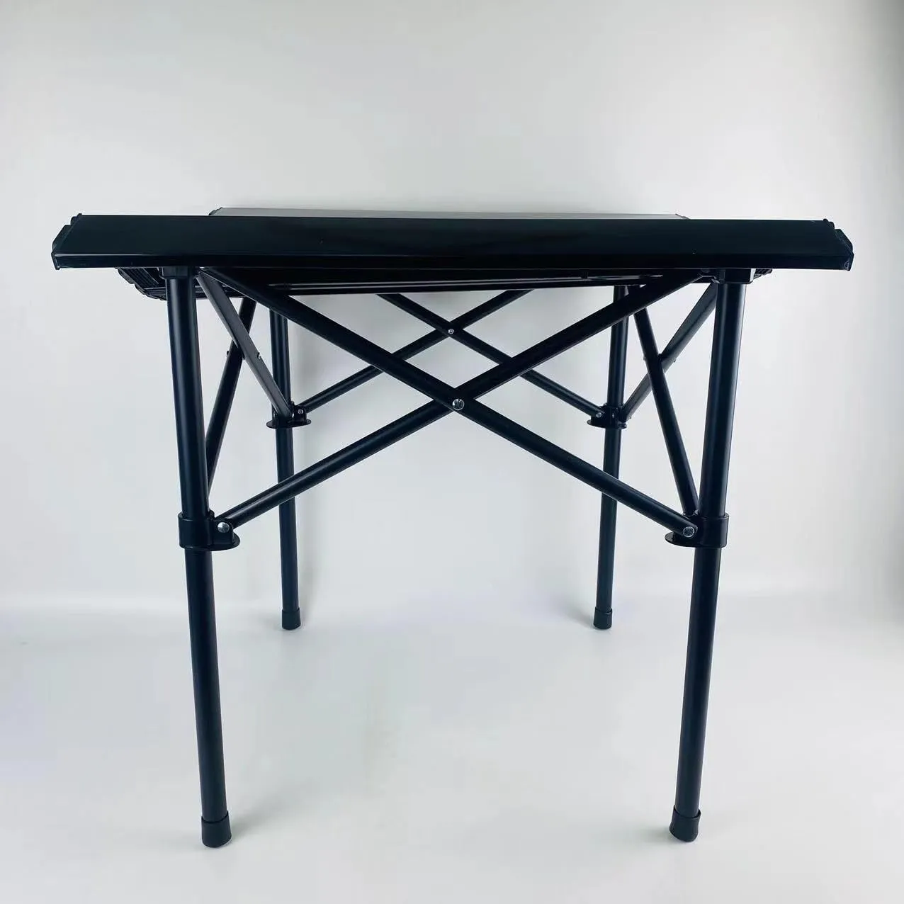 Camping furniture, 16'' x 14'' x 11'' Compact Camping Table Folding Camp Side Table Portable Roll up Aluminum Table with Carry Bag Lightweight Foldable Small Camp Table for Indoor Outdoor Picnic Backyard BBQ