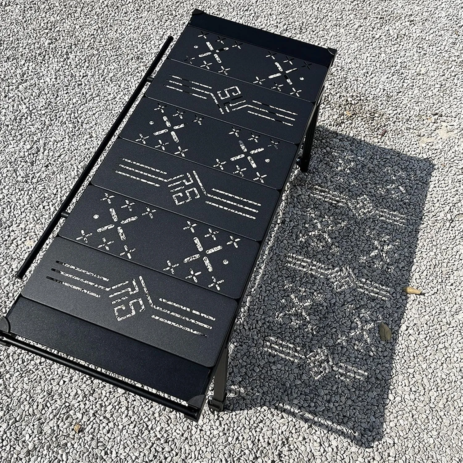 Camping IGT Table Board, Lightweight Detachable Aluminum Alloy 0.5 Unit Board Accessories, for Outdoor Use (X Board)
