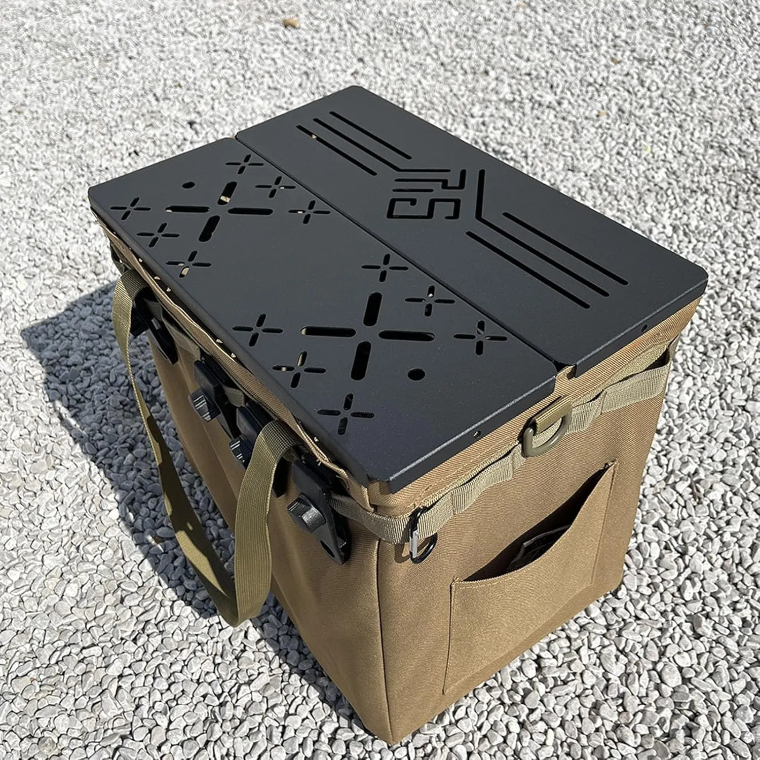 Camping IGT Table Board Lightweight Detachable Folding Grill Tables Aluminum Alloy 0.5 Unit IGT Table Board Accessories for Outdoor (FU Board)