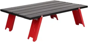 Camping Table, Mini Aluminum Alloy Picnic Table Folding Table Portable Table Side Table for Beach Outdoor Hiking Picnics BBQ Cooking Dining Kitchen, 16.1x11.4x5.1in