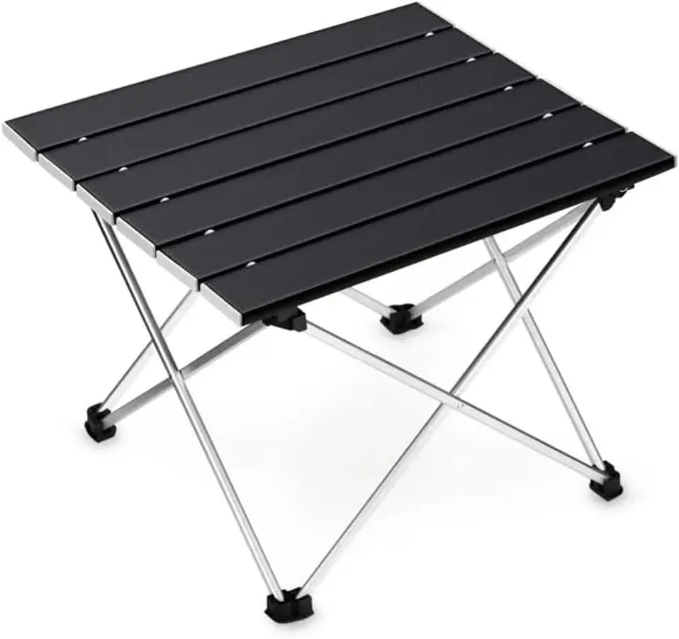 Camping Table Portable Folding Camping Table Foldable Outdoor Dinner Desk High Strength Aluminum Alloy for Garden Party Picnic Beach Picnic(Size L)