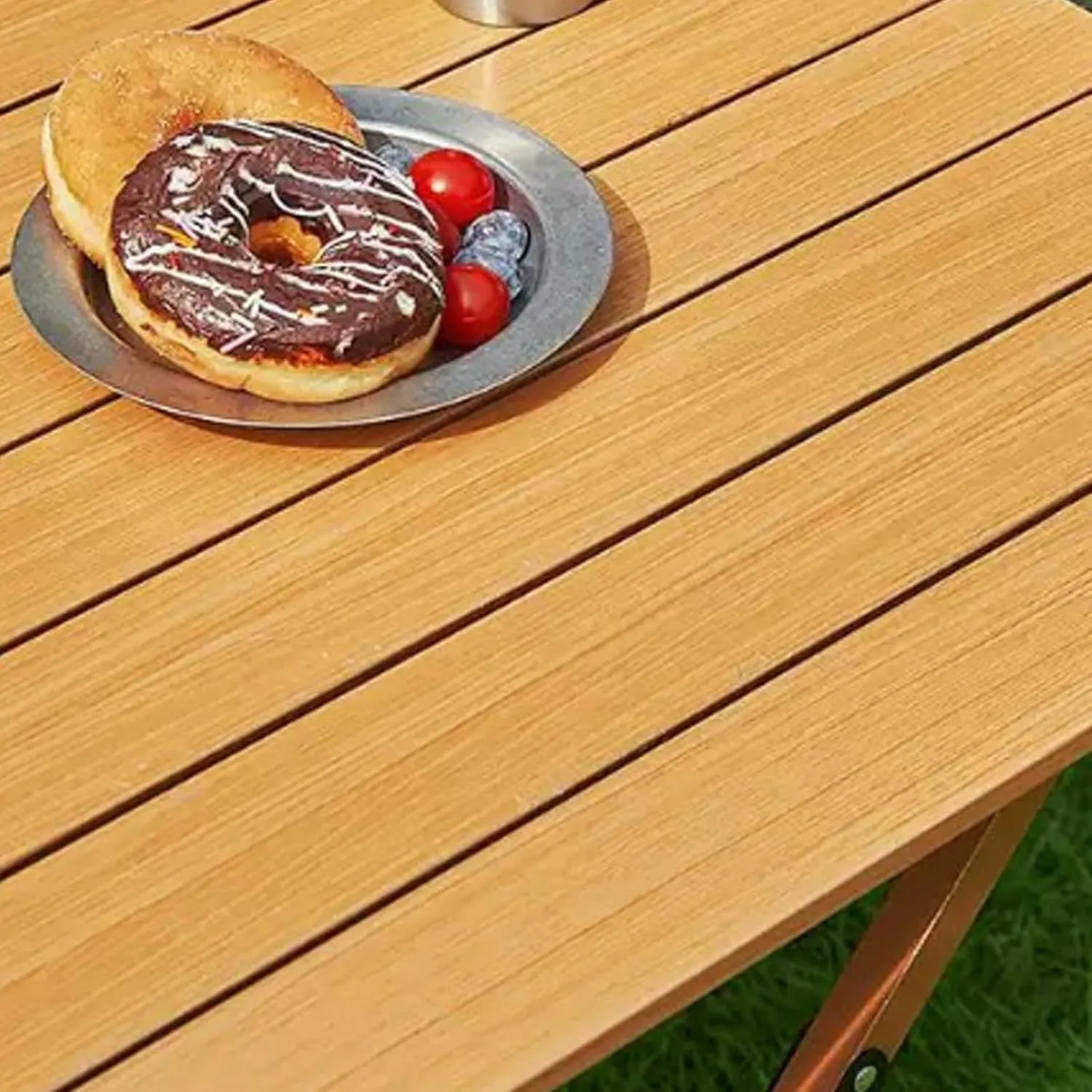 Camping Table Roll Up Table Lightweight, 4 Person Portable Table with Carry Bag for Outdoor BBQ Picnic Gathering(B,120x60x45cm)