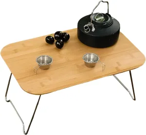 Camping Table - Small Lightweight Foldable Table |, Compact Folding Desk | Portable PicnicTable Outdoor Kitchen Setup, Balcony Garden Desk Patio Yard Home Car Laptop Accessory