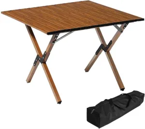 Camping Tables Aluminum Folding Table,Fold up Picnic Table,Portable Table,Roll up Camp Table with Bag for Garden Outdoor Travel Picnic BBQ Backyard
