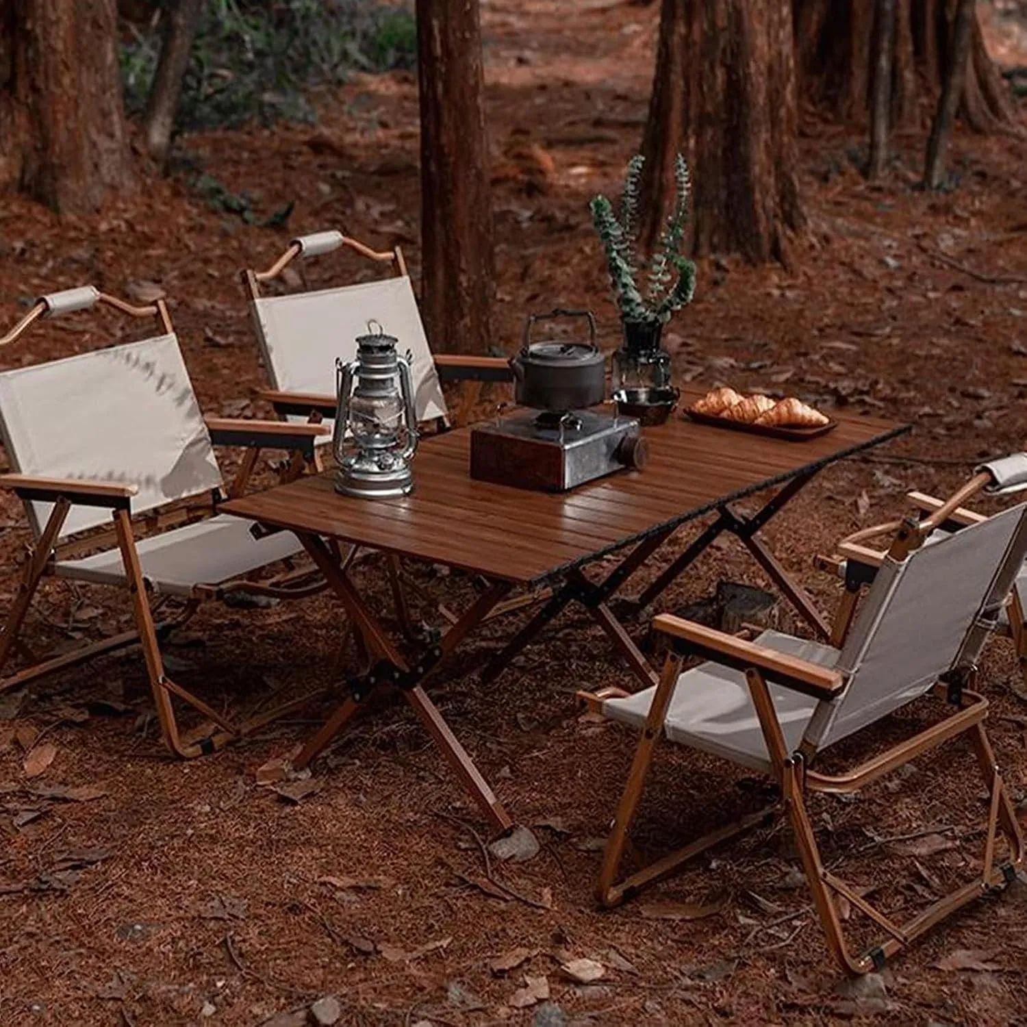 Camping Tables Aluminum Folding Table,Fold up Picnic Table,Portable Table,Roll up Camp Table with Bag for Garden Outdoor Travel Picnic BBQ Backyard