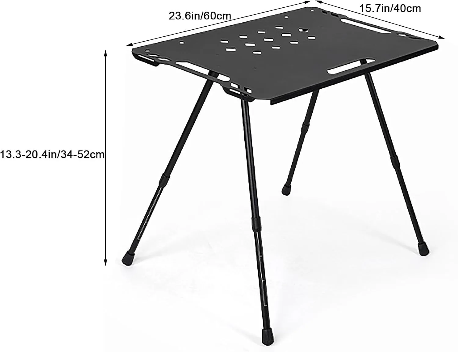 Camping Tables That Fold up Lightweight, Camping Table, Aluminum Camp Table, Lightweight Camping Equipment, for BBQ Garden Backyard (Color : Green, Size : A)