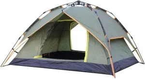 Camping Tent 3-4 Person [Quick Setup] 3 Season Family Beach Tent Protection with Carry Bag