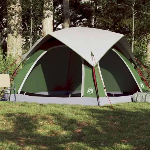 Camping Tent Cabin 4-Person Green Waterproof4,15KG
