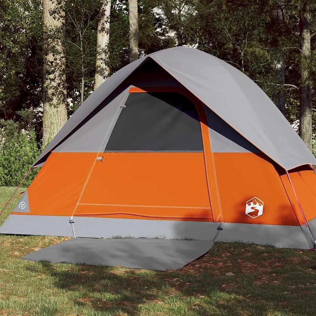 Camping Tent Dome 3-Person Orange Waterproof3,9KG