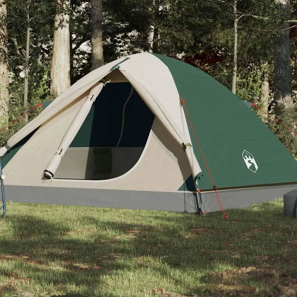 Camping Tent Dome 6-Person Green Waterproof7,3KG