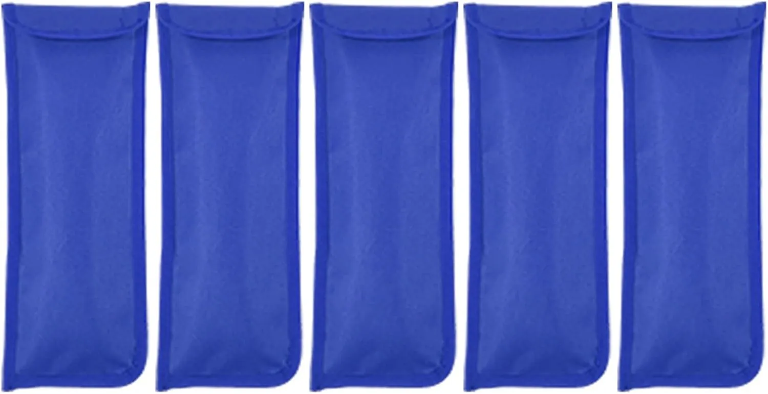 Camping Tent Stake Bag Multifunctional Nail Pouch Storage for Hiking (Blue)