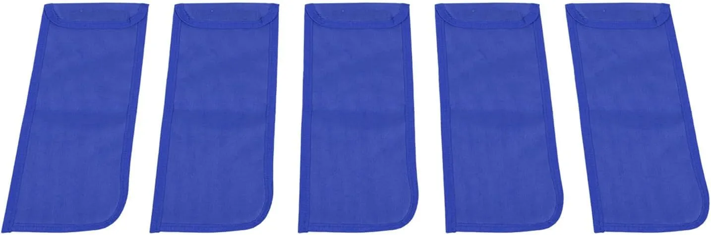 Camping Tent Stake Bag Multifunctional Nail Pouch Storage for Hiking (Blue)