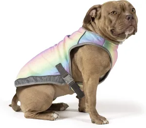 Canada Pooch Dog Cooling Vest - Evaporative Cooling Vest for Dogs with Breathable Mesh Material & Reflective Lining, Adjustable Dog Cooling Vest Great for Dogs (18 (17-19" Back Length), Rainbow)