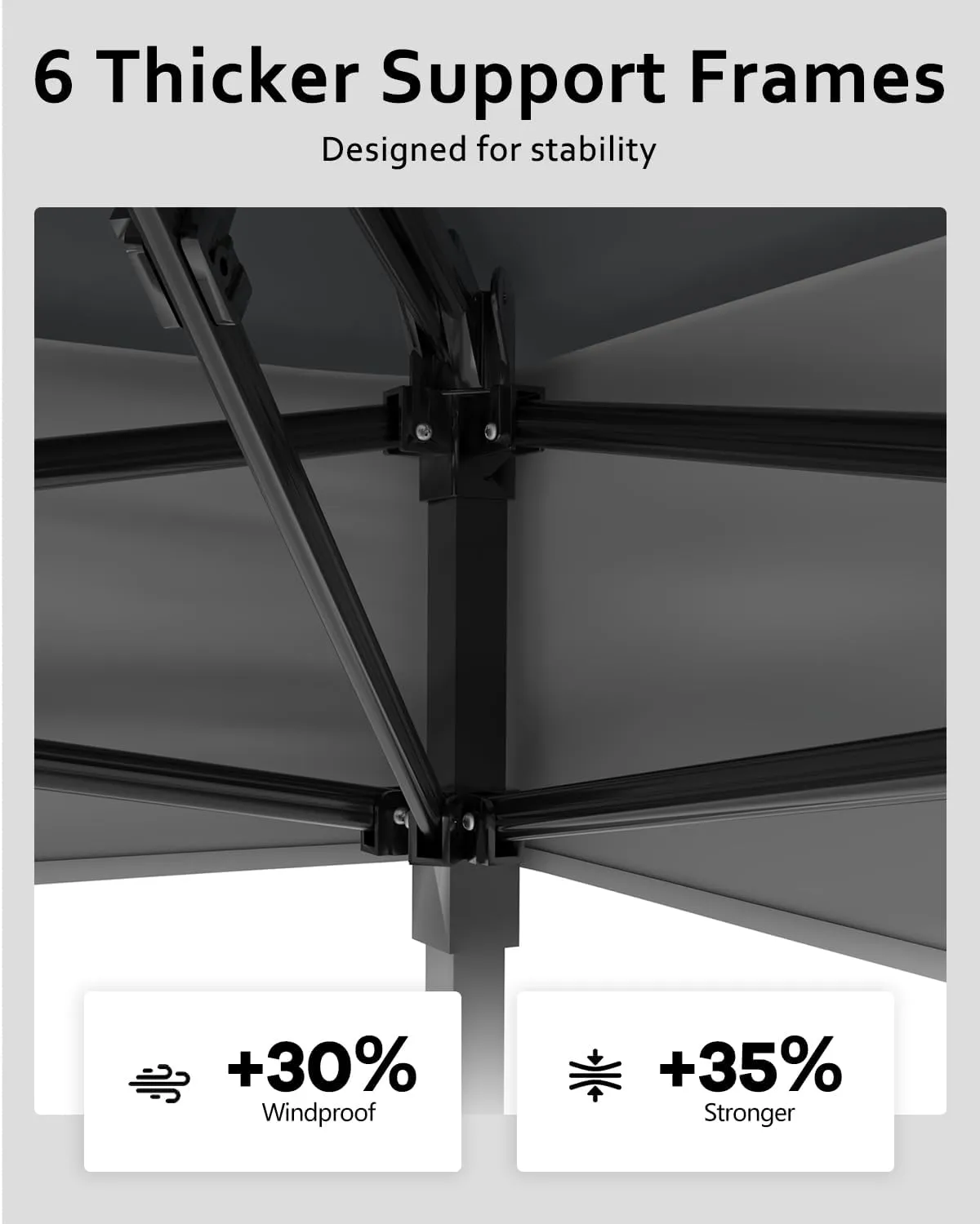Canopy Tent 13x13, Pop Up Gazebo Tent Easy Setup with 4 Sand Bags for Backyard Garden Patio,Mosquito Netting & Height Adjustable - Gray