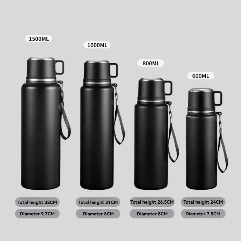 Car Vacuum Insulated Stainless Steel Water Bottle For Mazda Biante 2008-2018,Thermos Mug Leak Proof Insulated Water Bottle Reusable Water Bottle Travel Mug Thermo Mug,White-1000ml