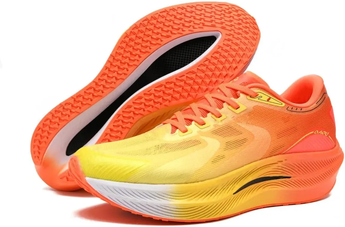 Carbon Plate Marathon Running Racing Shoes Men Stable Support Shock-Relief Ultra-Light TPU Outsole Rebound Sneakers