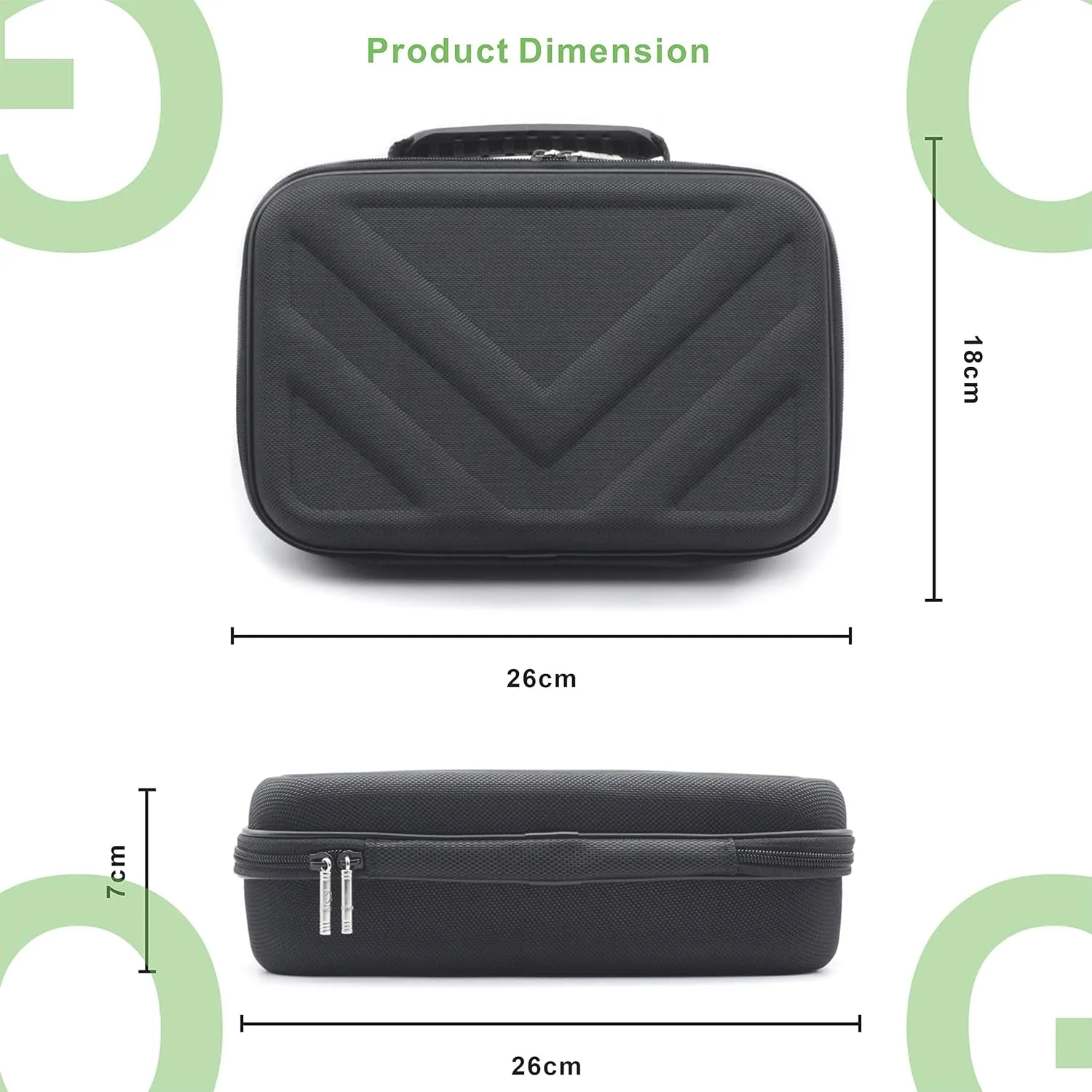 Carrying Case Compatible with Hypervolt Go 2 Travel Storage Organizer Hard Shell Bag fits for Hyperice Hypervolt GO Massage Gun Device
