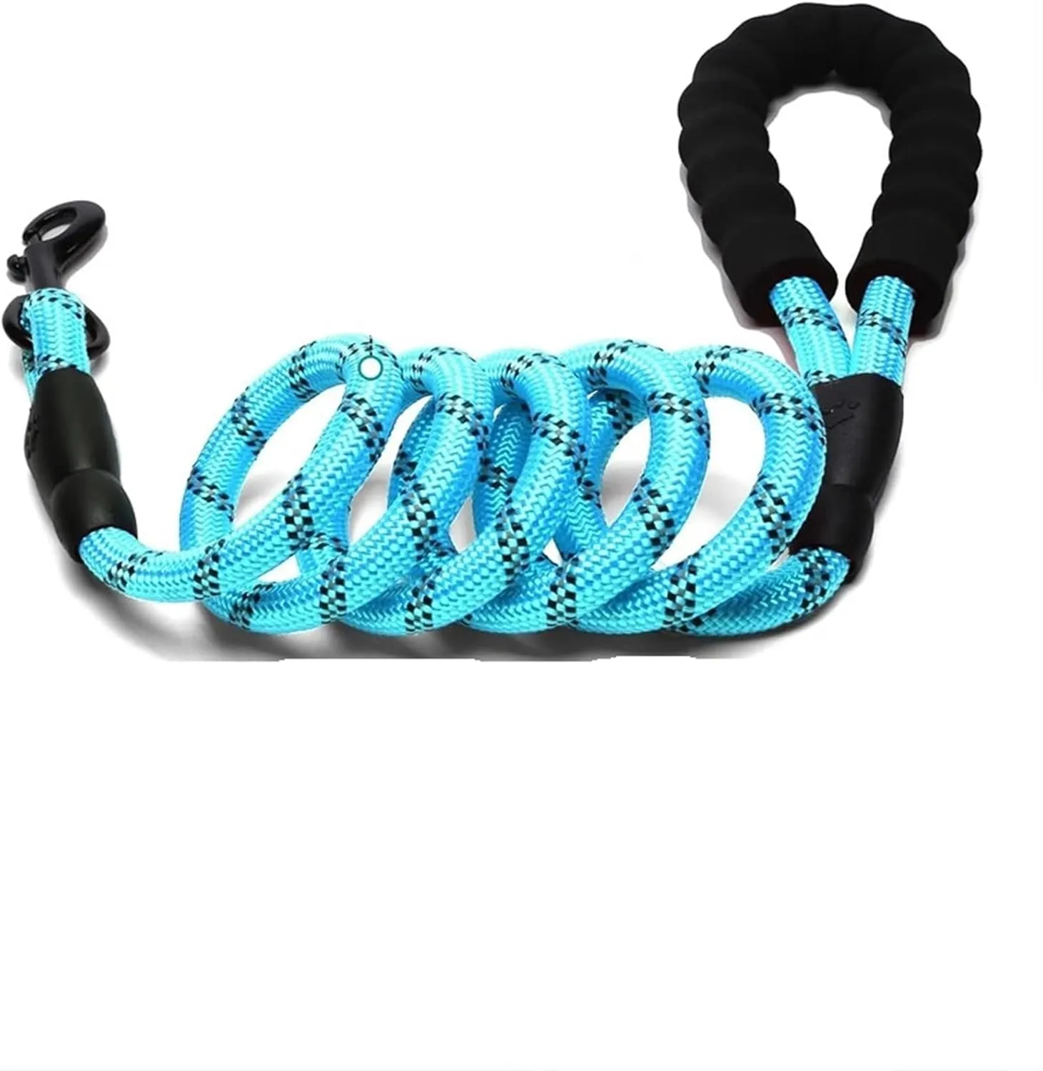 Cat and Dog Harness Reflective Dog Leash with Comfortable Padded Handle Double Heavy Duty Traction Rope Dogs Suitable Small to Large Dogs Pet Traction Rope(Deep Blue,Large)