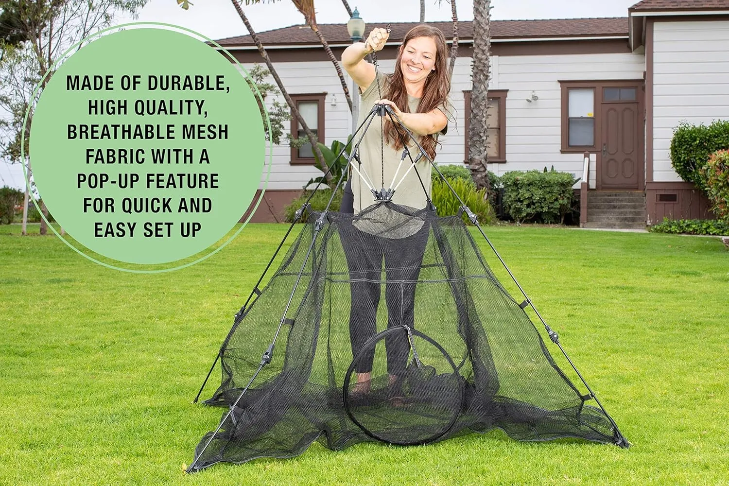 Cat Tent Large for Outdoor or Indoor Enclosures - Portable Playhouse Play Tents for Outside or Inside Cats & Small Animals, Kitten House Happy Habitat