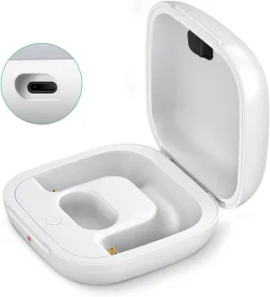 Charging Case Replacement Compatible with Powerbeats Pro Charger with Bluetooth Pairing Sync Button & 700mAh Built-in Battery (Not Include Power Beats Earbuds) White