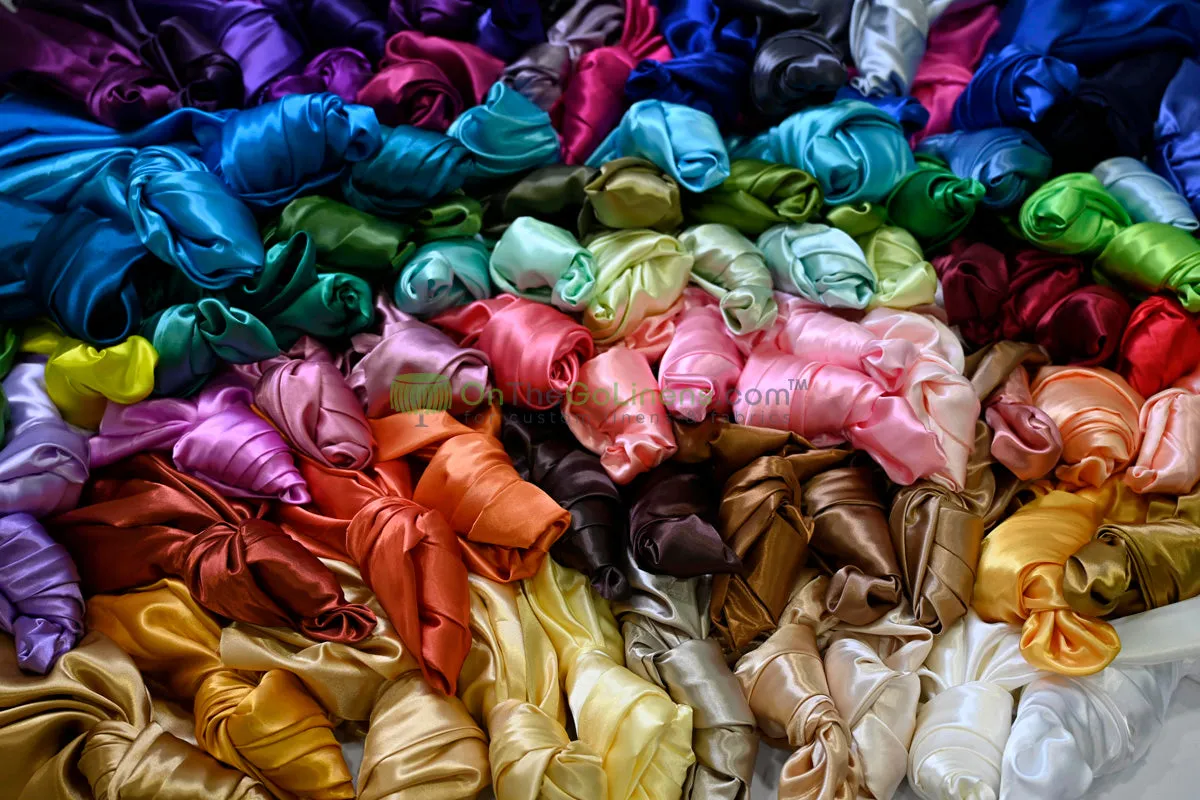 Charmeuse Satin Table Runners | Multiple Colors | IFR Satin Table Runners |