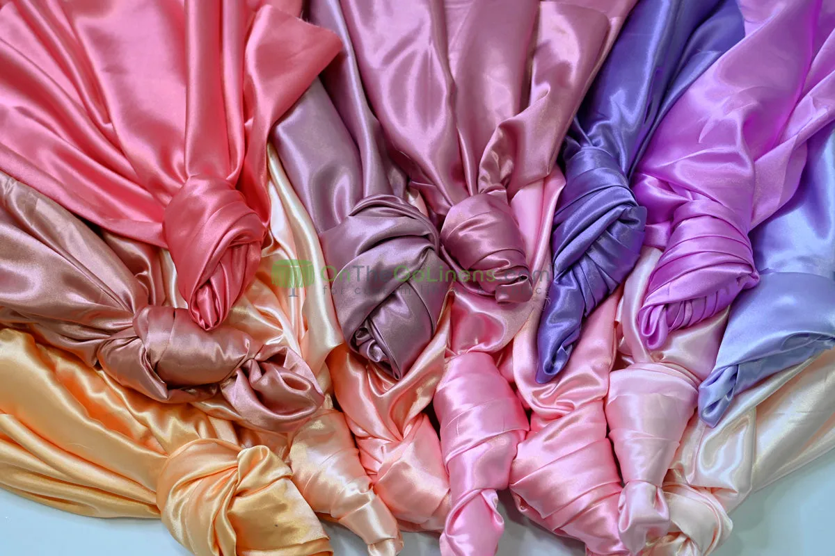 Charmeuse Satin Table Runners | Multiple Colors | IFR Satin Table Runners |