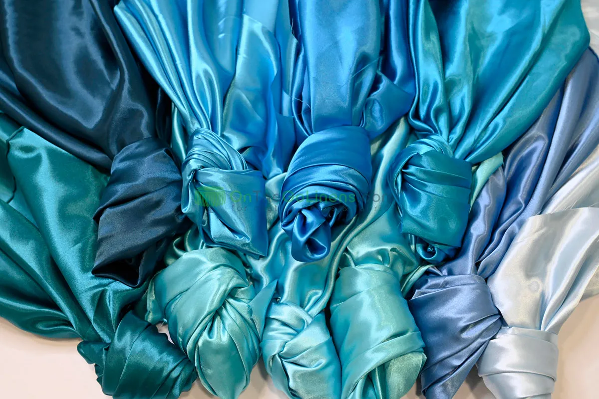 Charmeuse Satin Table Runners | Multiple Colors | IFR Satin Table Runners |