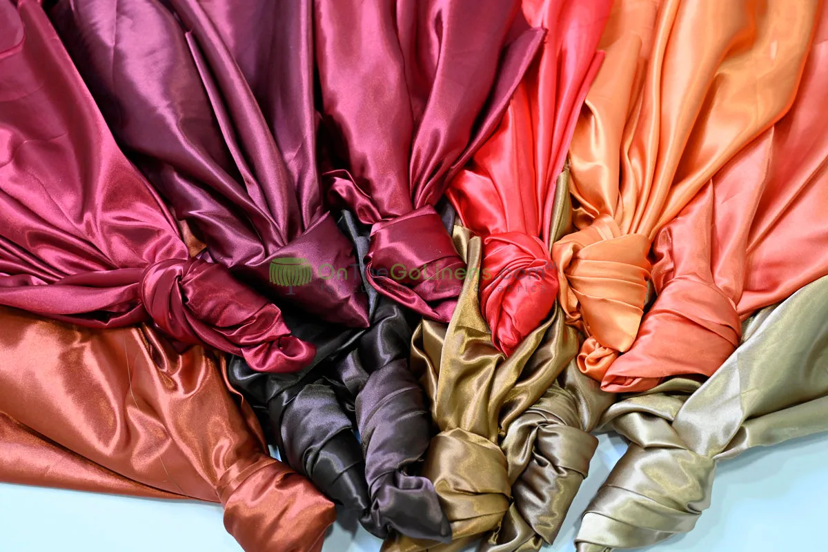 Charmeuse Satin Table Runners | Multiple Colors | IFR Satin Table Runners |