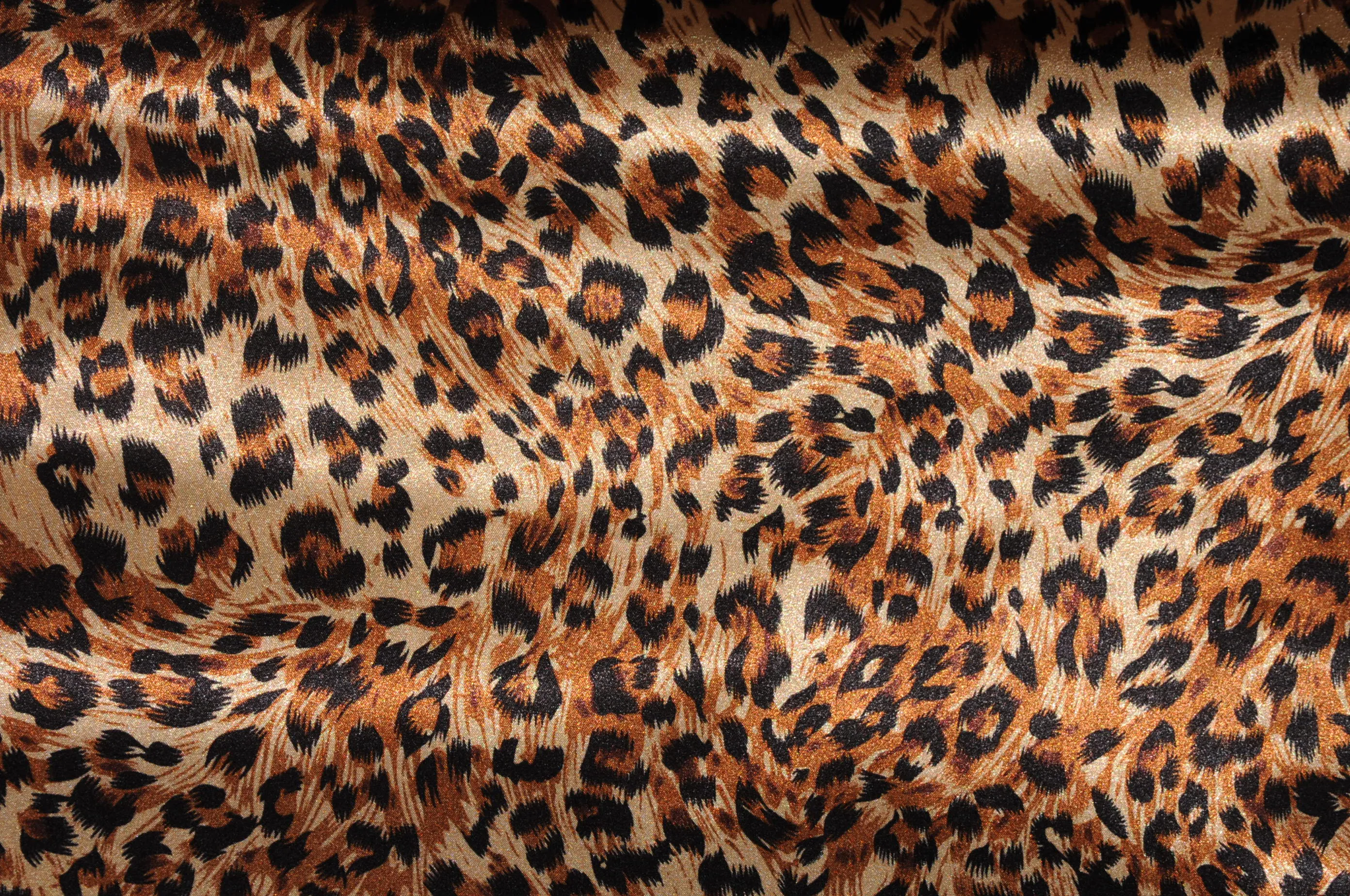 Cheetah Charmeuse Satin Tablecloth, Table Overlay, Table Drapes and Banquets