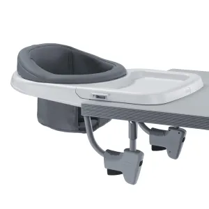 Chicco FastLock® 360 Rotating Hook-On High Chair, Portable High Chair for Babies and Toddlers, Sets up in Seconds | Charcoal/Grey