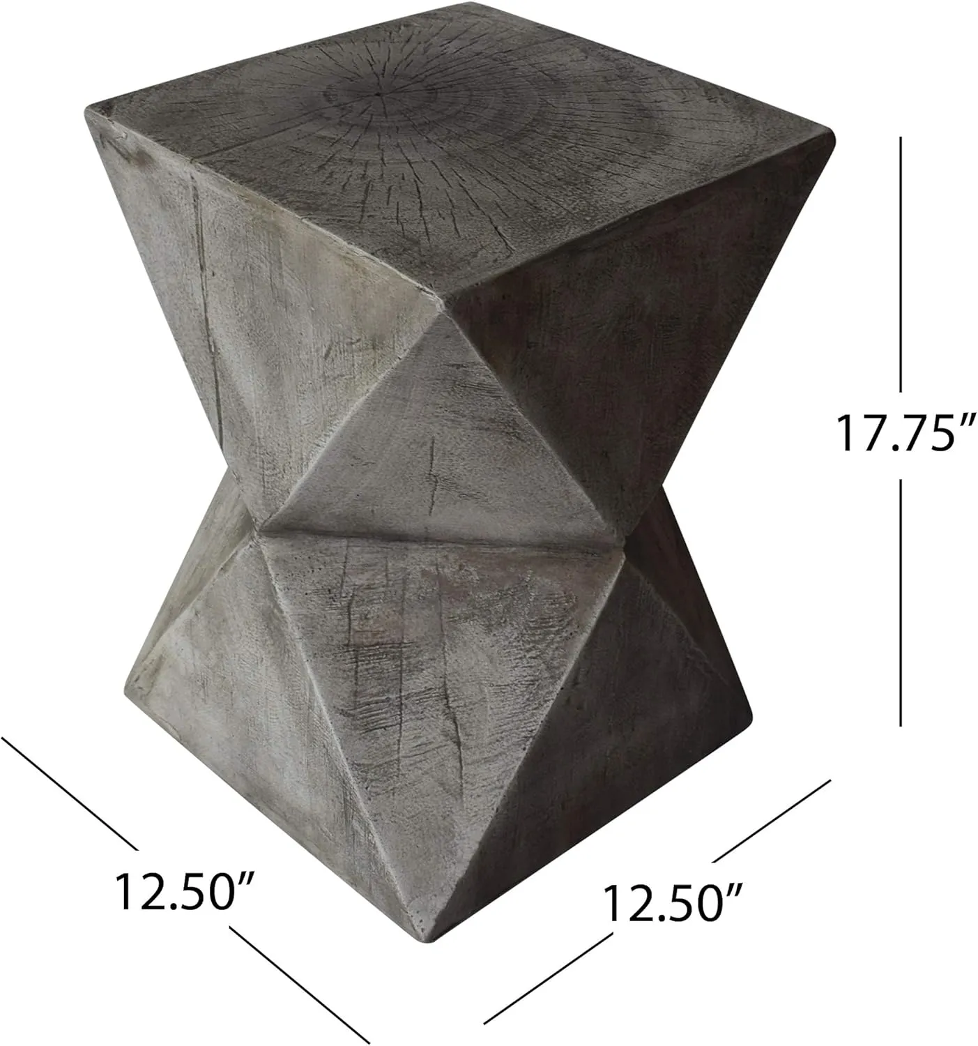 Christopher Knight Home Manuel Weight Concrete Accent Table, Light Gray