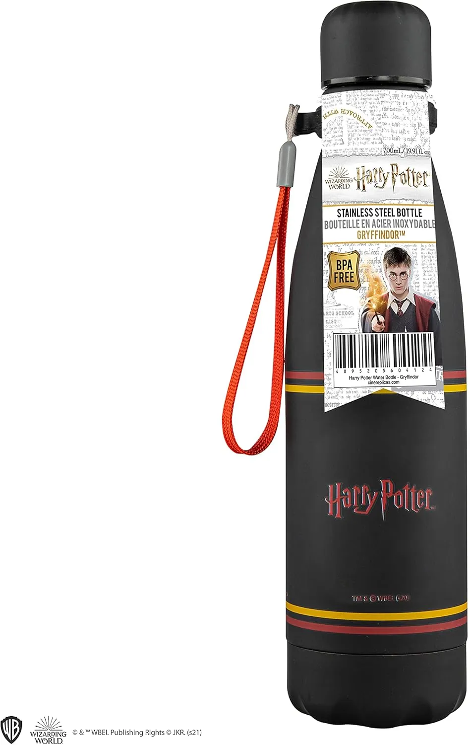 Cinereplicas Harry Potter - Water bottle Gryffindor - Official License