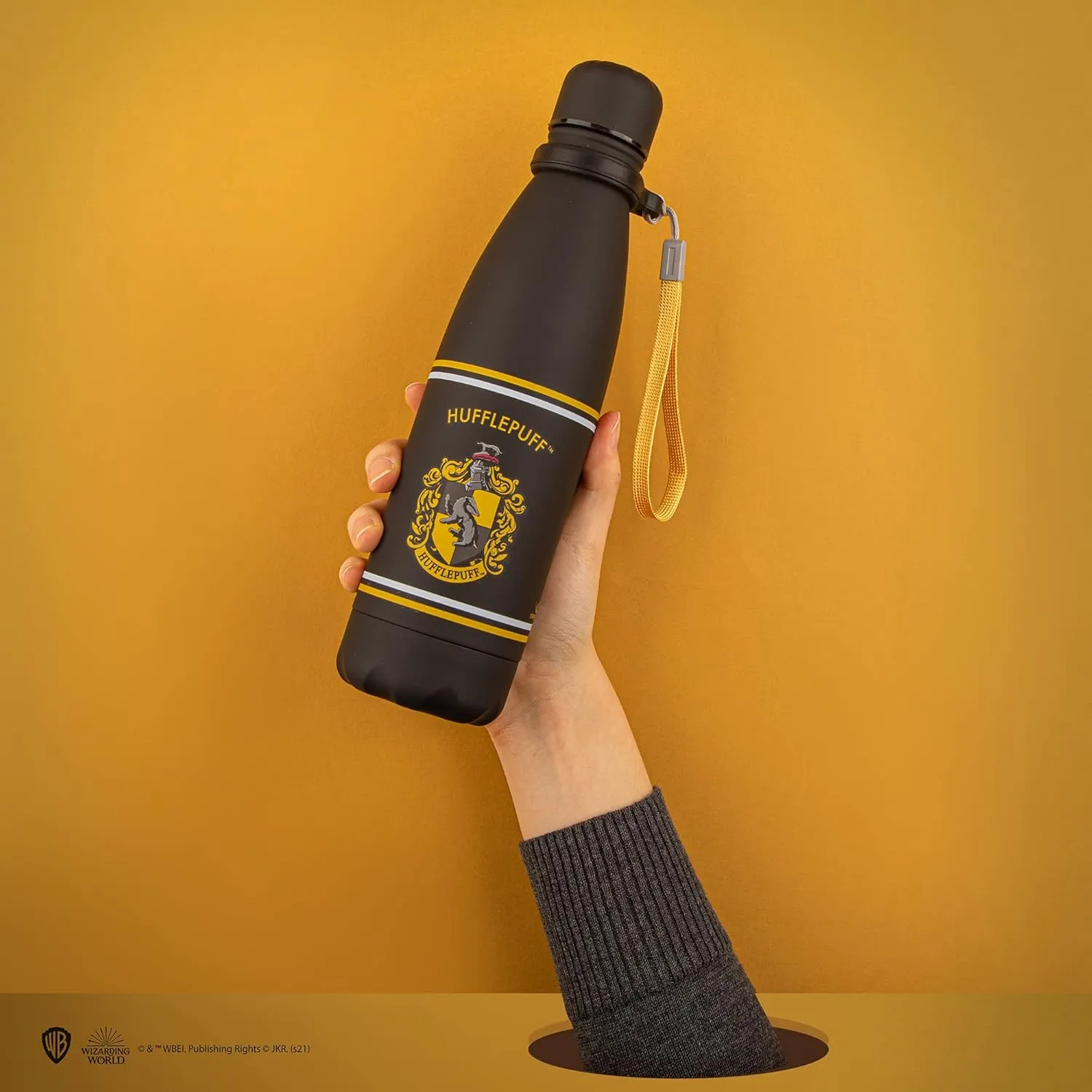 Cinereplicas Harry Potter - Water bottle Hufflepuff - Official License