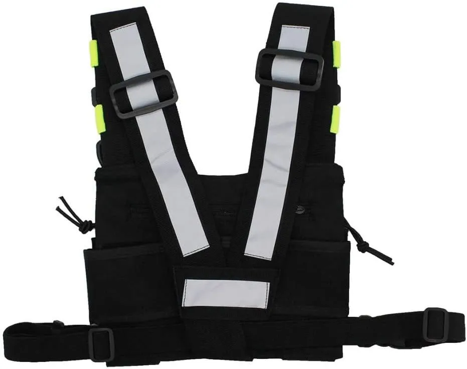 Clakllie Tactical Chest Bag Radio Vest Bag Chest Rig Bag Shoulder Chest Harness Backpack Two Way Radio Walkie Talkie Bags