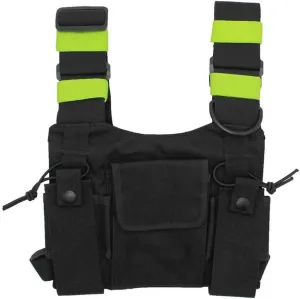 Clakllie Tactical Chest Bag Radio Vest Bag Chest Rig Bag Shoulder Chest Harness Backpack Two Way Radio Walkie Talkie Bags