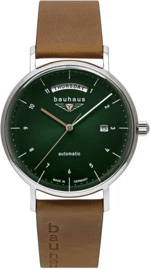 Classic Mens Analog Automatic Watch with Leather Bracelet 2162-4